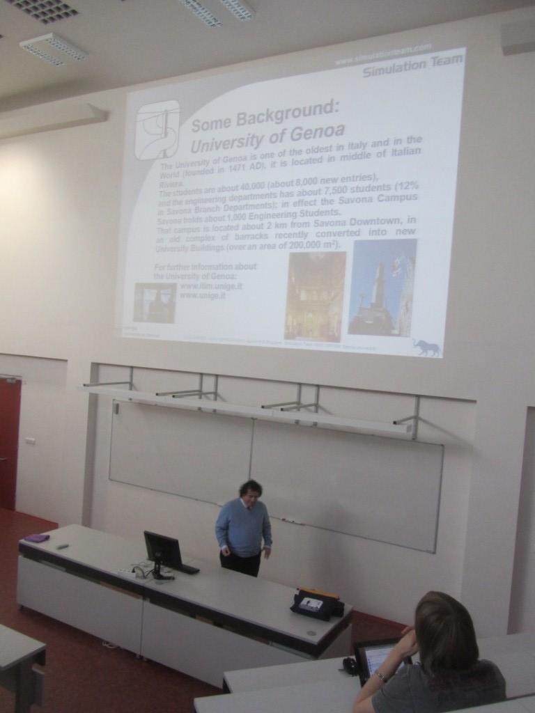 	Distributed and Interoperable Simulation presented at University of Pardubice by Prof.Bruzzone	