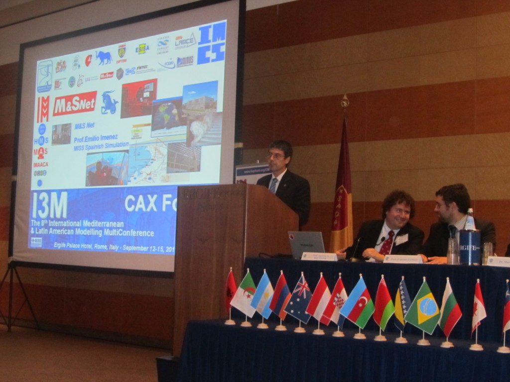 	I3M2011 / CAX Forum Opening - Prof.Emilio Imenez (MISS Spanish Simulation) presenting the M&S Net (www.m-s-net.org)	