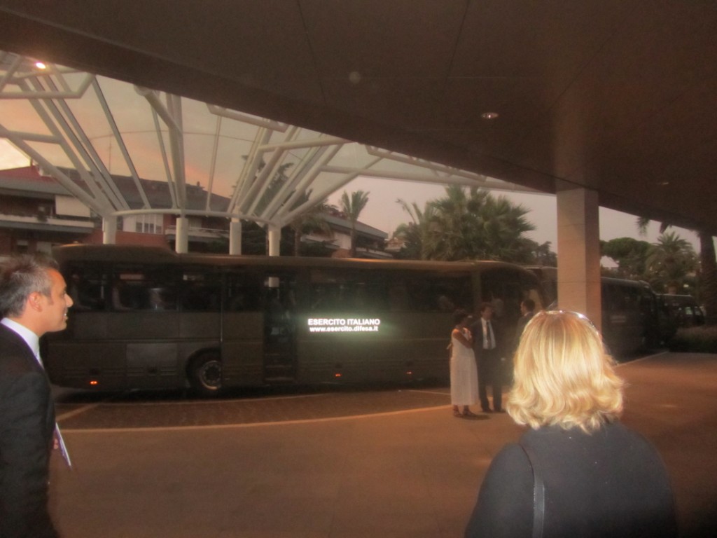 	I3M2011 Gala Dinner: Bus Service from Italian Army	