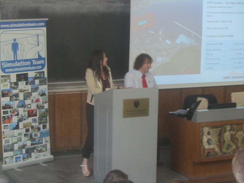 	Dott.ssa Elisabetta Tiziano, APM Terminals & Prof.Agostino Bruzzone Universita' di Genova	