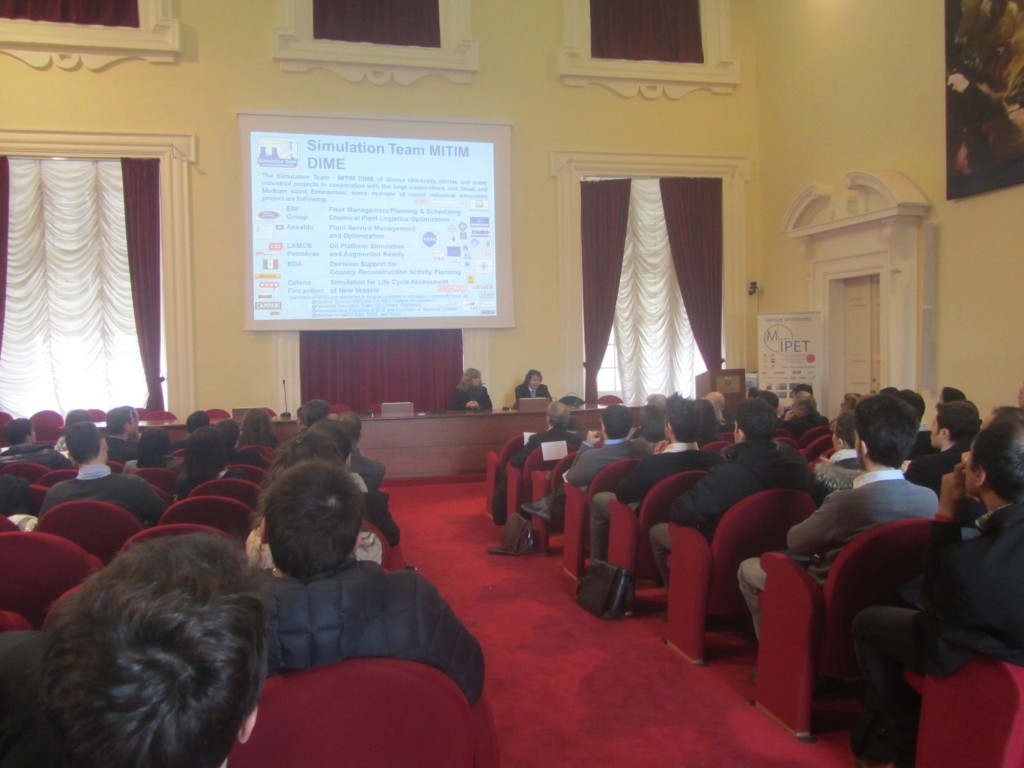 	Prof.Bruzzone presents the innovation developed at Simulation Team MITIM DIME University of Genoa in Projects with Industries and Agencies	