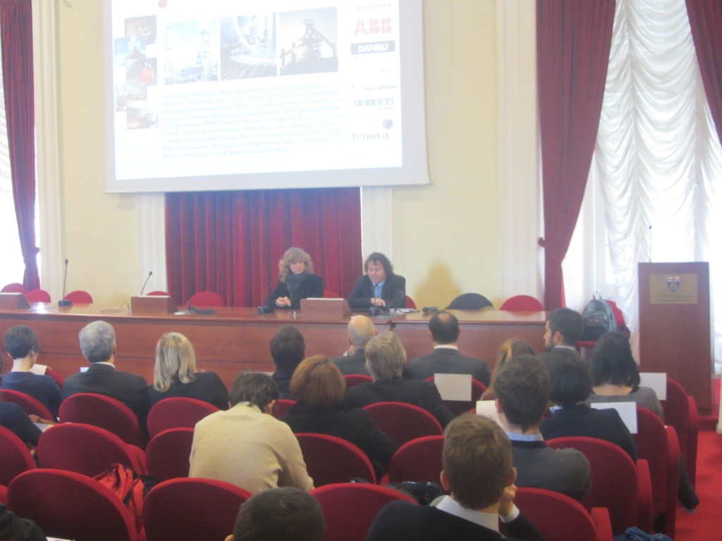 	Prof.Bruzzone presents the Master in Industrial Plants & Engineering sponsored by Industries	
