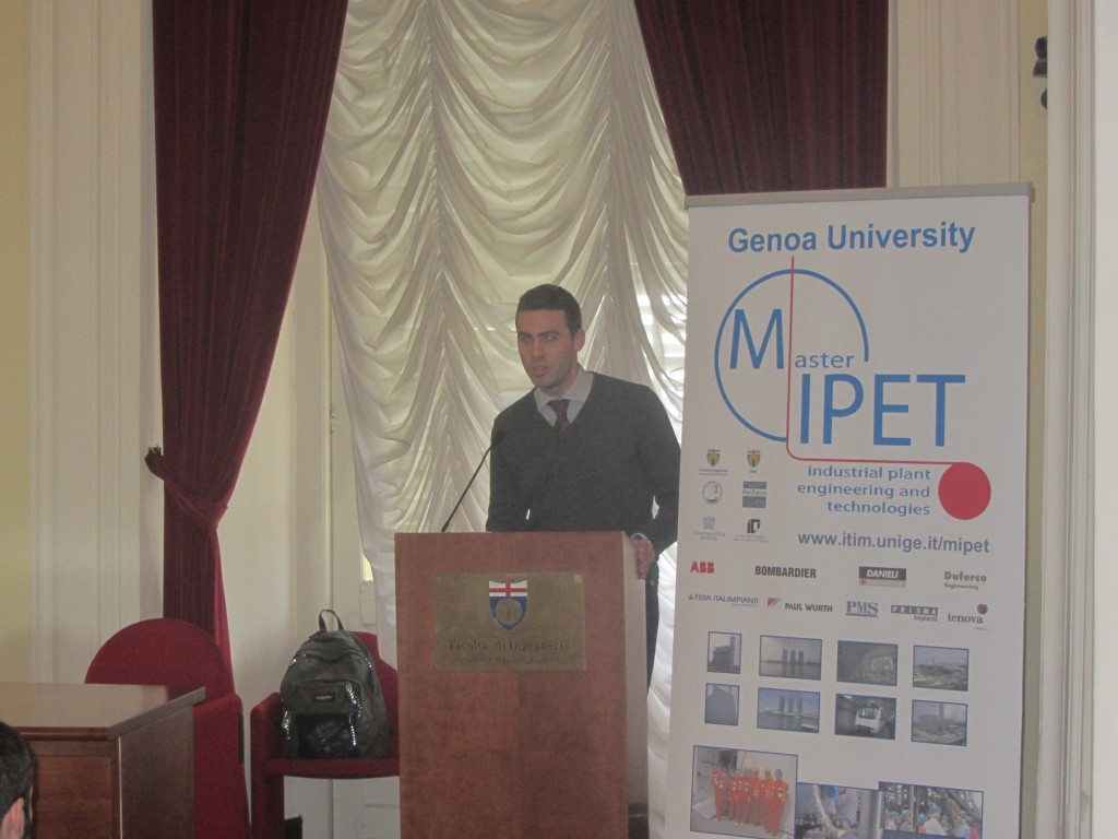	Ing.Magnani, Paul Wurth, MIPET Alumnus, Speaking at the Meeting	