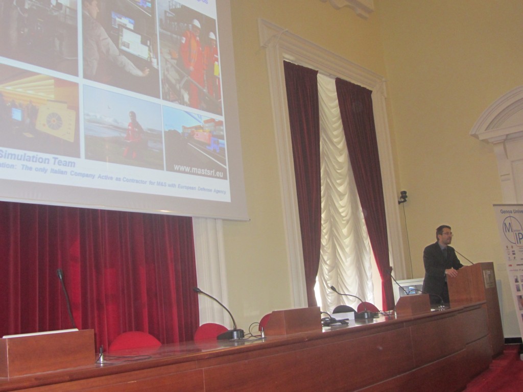 	Ing.Simonluca Poggi presenting MAST to Young Engineers and opportunities for 3 positions in his companies	