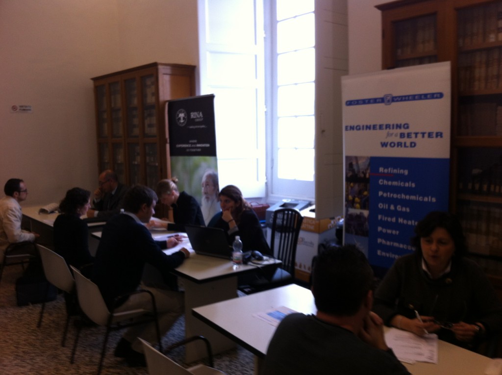 	Campus Interviews during the Meeting Young Engineers and Industries: MIPET and Future, Genoa University, 2013	