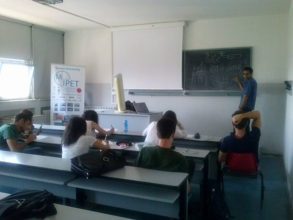 	MIPET in Genoa Classroom of UNIGE	