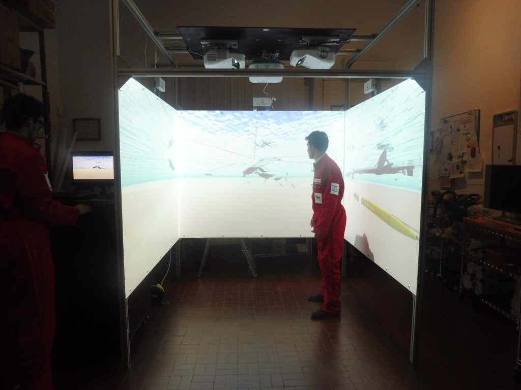 	Simulation Team Interoperable HLA Real-Time Distributed Simulation and Interactive CAVE applied to Extended Maritime Framework	