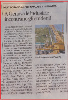 La Stampa, November 23, 2015, Savona, p.43, A Genova le industrie incontrano gli studenti