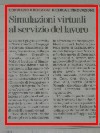 June 6, 2008, La Stampa, Simulazioni Virtuali al Servizio del Lavoro